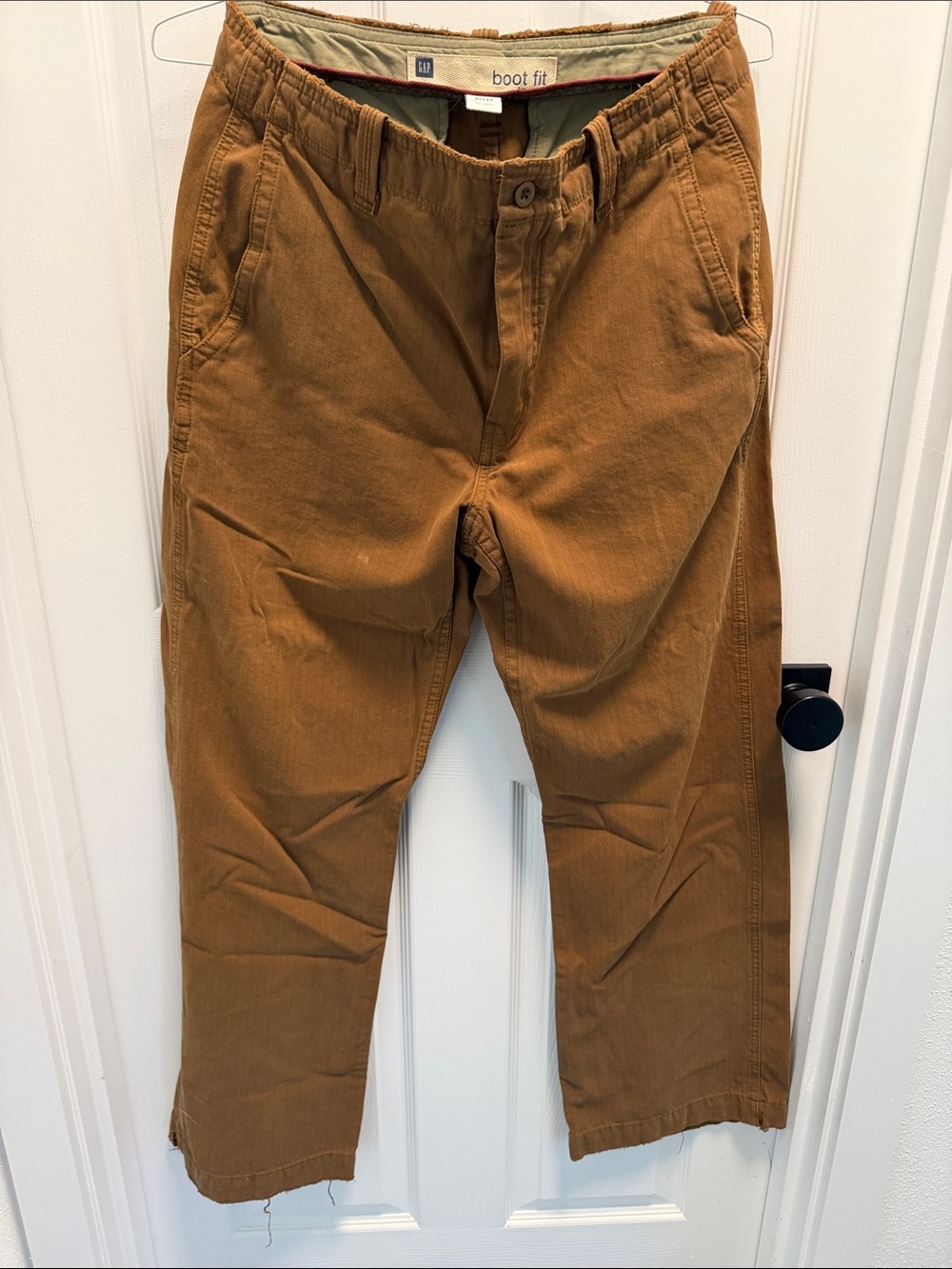 GAP Men's Boot-Fit Chinos in Brown Tan